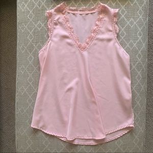 ☀️ Sheer Tank with Lace